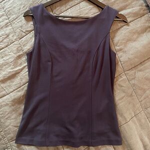 Boden Sleeveless Boatneck Shell Top - Deep Blue